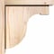 Ekena Millwork Del Monte Smooth Corbel w/Backplate, Douglas Fir, 5 1/2"W x 12"D x 12"H COR06X12X12DEL01SDF - alternate 2